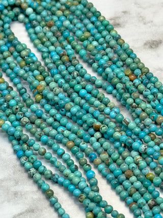 HuBei Turquoise Beads Strand - 2mm - 3mm