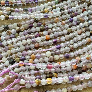 Amethyst Lace Agate Bead Strand - 2mm