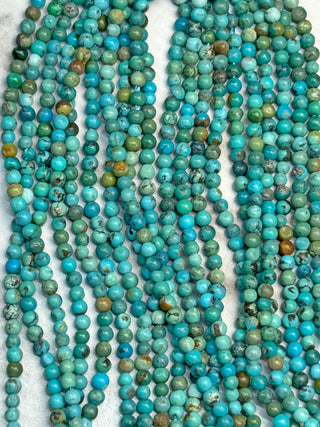 HuBei Turquoise Beads Strand - 2mm - 3mm