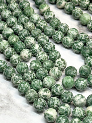 Green Spot Jasper Beads Strand - 4mm - 6mm - 8mm - 10mm - 12mm