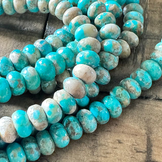 Turquoise Rondelle Bead Strands - 6x4mm