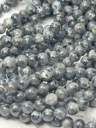 Larvikite Bead Strand - Black Labradorite 4mm - 6mm - 8mm - 12mm