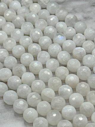 Moonstone Faceted Beads Strand - 6mm - 8mm