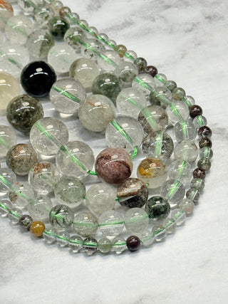 Garden Quartz Beads Strand - 4mm - 6mm - 8mm - 10mm