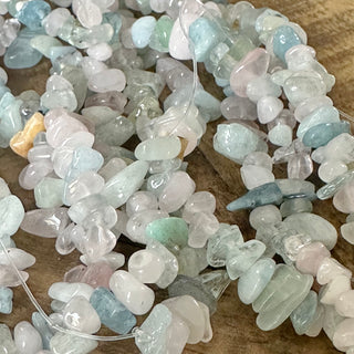 5-8mm Morganite Chip Bead Strand