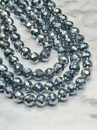 Terahertz Faceted Beads Strand - 6mm