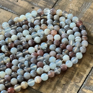 Botswana Agate Beads - 6mm - 8mm