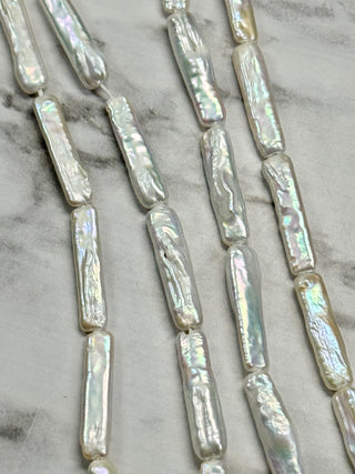 Freshwater Baroque Keshi Oval Pearl Beads Strand - 20-25mm