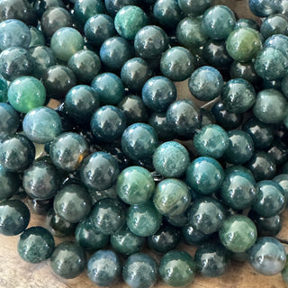 Moss Agate Bead Strand - 8mm