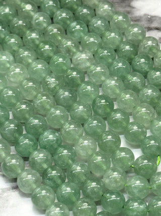 Green Strawberry Quartz Beads Strand - 8.5mm