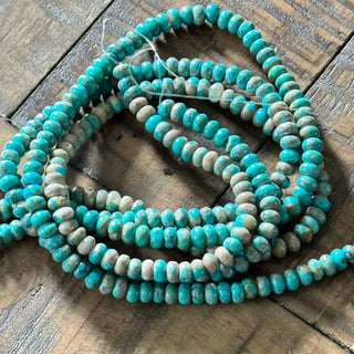 Turquoise Rondelle Bead Strands - 6x4mm