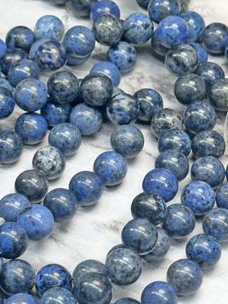 Dumortierite Grade A Beads Strand - 10mm