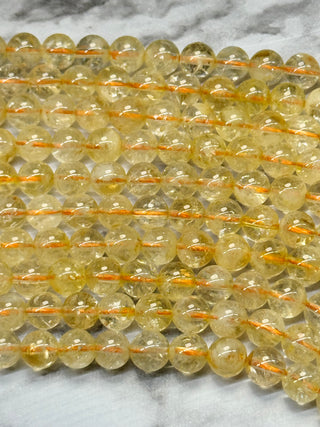 Citrine Beads Strand - 6mm