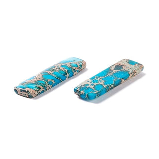 Rectangle Bule Turquoise Pendant 12x48mm
