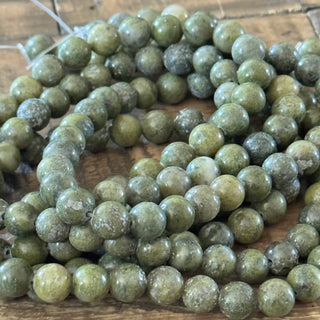 Epidote Bead Strand - 8mm