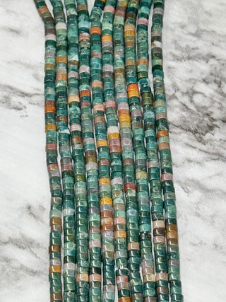 Indian Agate Heishi Beads Strand - 4X2mm
