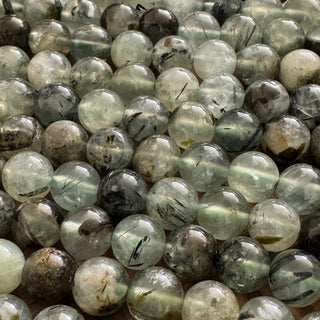 Grade AB Prehnite Bead Strand - 6mm - 8mm