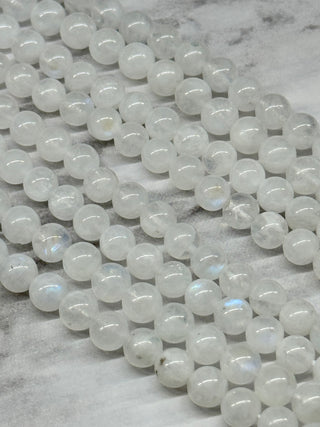Grade AB Rainbow Moonstone Beads Strand - 4mm - 6mm