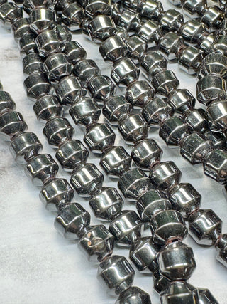 Hematite Cathedral Beads Strand - 6mm - Natural - Platinum - Gold