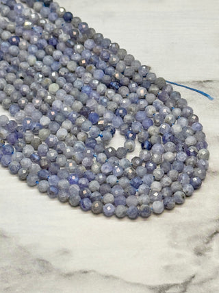 Faceted Tanzanite Bead Strand - 3mm