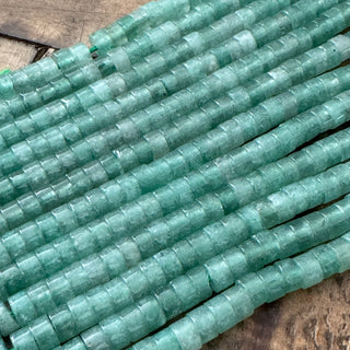 Green Aventurine Heishi Bead Strand - 4x2.5mm