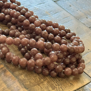 Purple Aventurine Beads Strand - 8mm