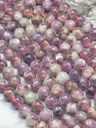 Quartz with Muscovite Beads Strand - 6mm - 8mm