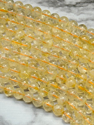 Citrine Beads Strand - 6mm
