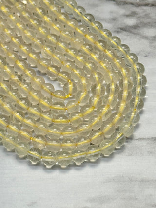 Lemon Quartz Beads Strand - 6mm