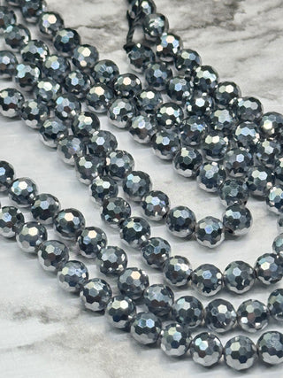 Terahertz Faceted Beads Strand - 6mm