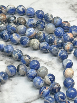 Grade AB Sunset Sodalite Beads Strand - 10mm