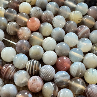 Botswana Agate Beads - 6mm - 8mm