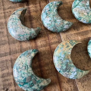 Blue Moon Pyrite Cabochon 25x30mm