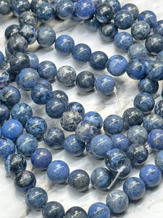Dumortierite Grade A Beads Strand - 10mm
