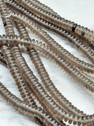 Ice Obsidian Rondelle Beads Strand - 6x2mm