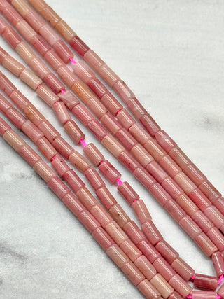Rhodonite Column Beads Strand - 4x2mm