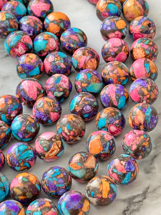 Sea Sediment Jasper Beads Strand - 12mm