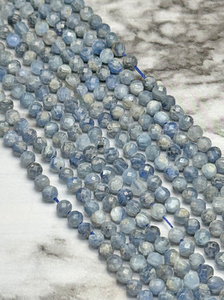 Kyanite Faceted Beads Strand - 4mm