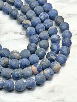 Sodalite Matte Beads Strand - 8mm