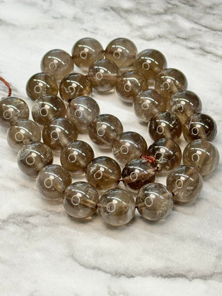 Grade AB Smoky Quartz Bead Strand - 8mm - 10mm - 12mm