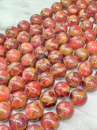 Berry Chalcedony Beads Strand - 6mm - 8mm