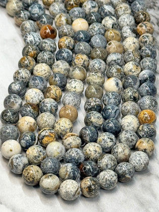 Black African Opal Beads Strand - 10mm