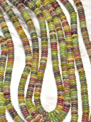 Dyed Jade Rondelle Beads Strand - 6x2mm