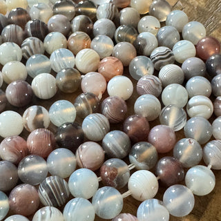 Botswana Agate Beads - 6mm - 8mm