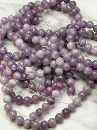 Lepidolite Bead Strand - 4mm - 6mm - 8mm - 10mm