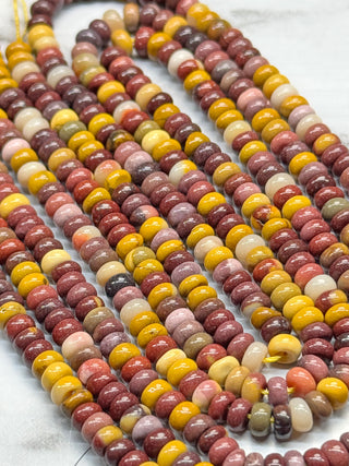 Mookaite Rondelle Beads Strand - 4x2mm