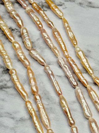 Freshwater Pearl Baroque Keshi Stick Beads Strand