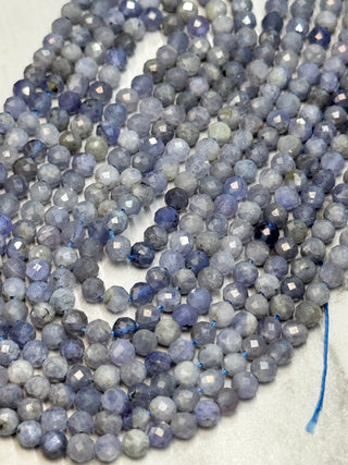 Faceted Tanzanite Bead Strand - 3mm