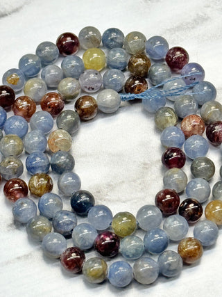 Mixed Color Sapphire Beads Strand - 5mm