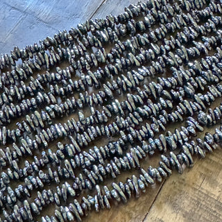 Hematite Chip Bead Strand - 5-9mm